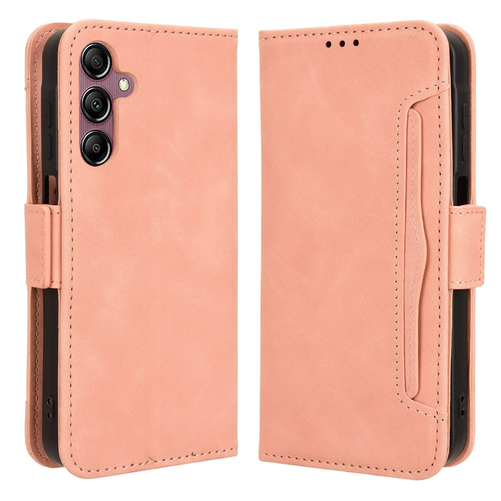 Til Samsung Galaxy A15 5G Etui med Flere Kortlommer Stander Telefon Læder Cover