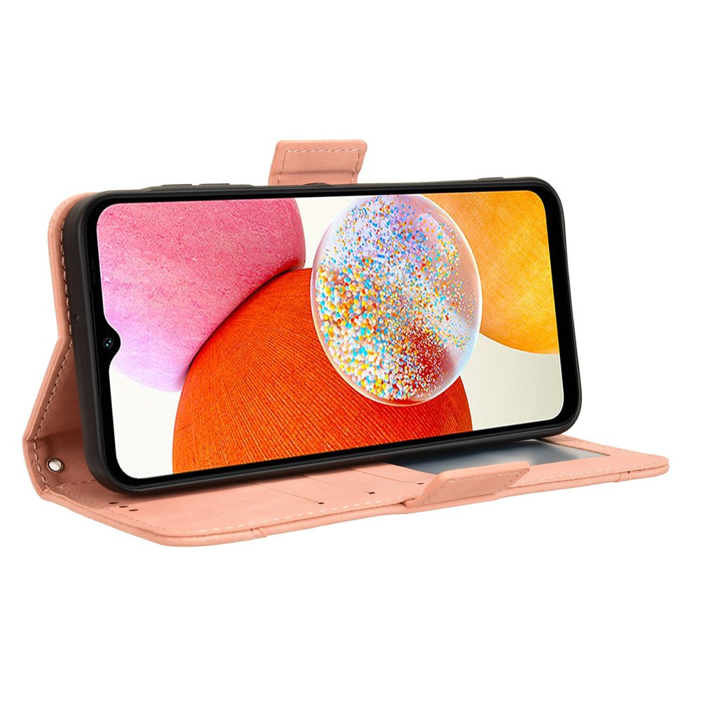 Til Samsung Galaxy A15 5G Etui med Flere Kortlommer Stander Telefon Læder Cover