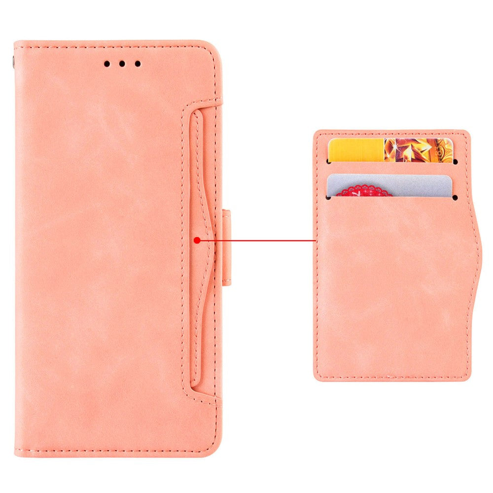 Til Samsung Galaxy A15 5G Etui med Flere Kortlommer Stander Telefon Læder Cover