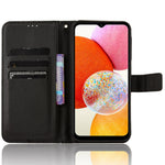 Til Samsung Galaxy A15 5G Etui Diamanttekstur Læder Pung Telefoncover