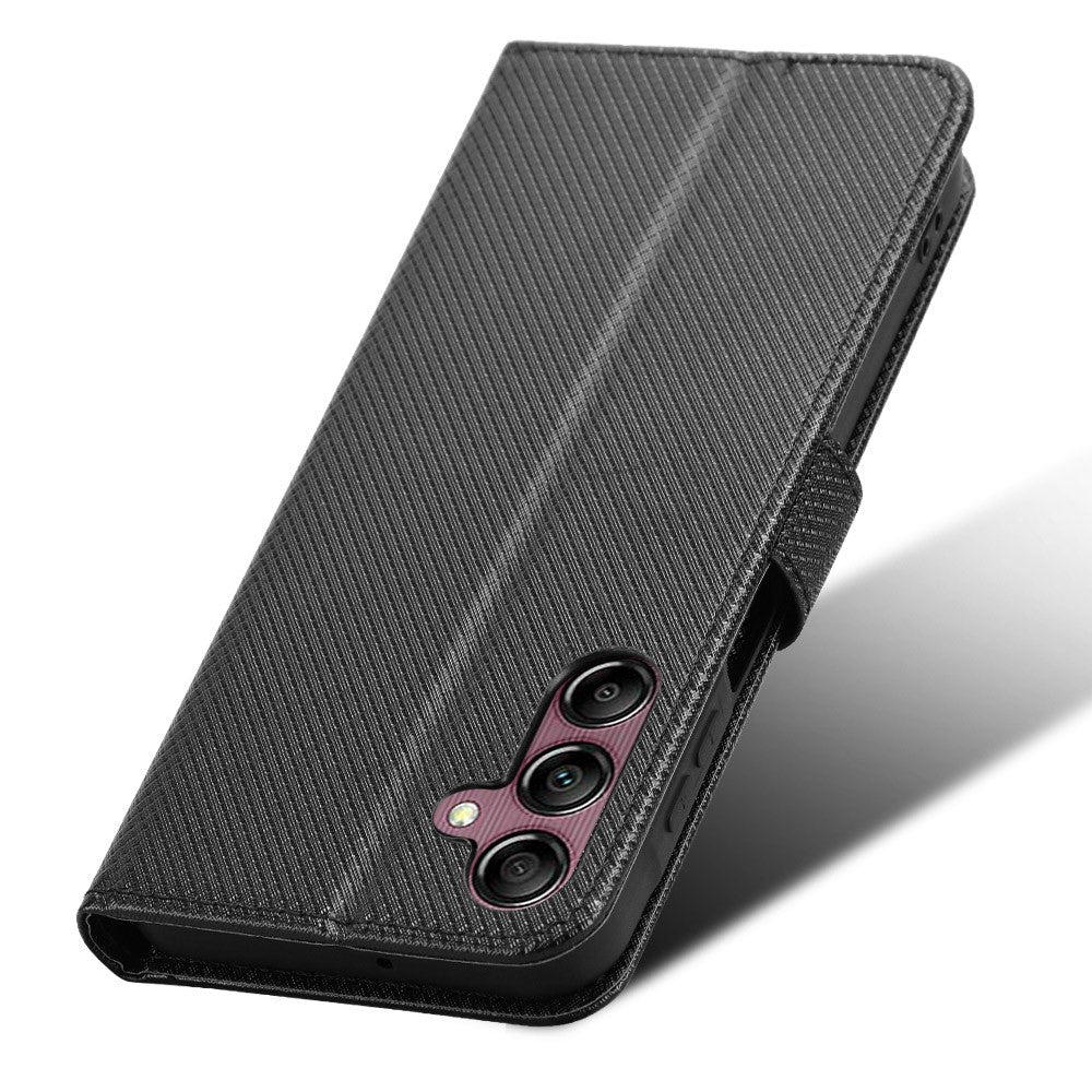 Til Samsung Galaxy A15 5G Etui Diamanttekstur Læder Pung Telefoncover