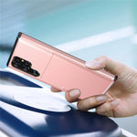 For Samsung Galaxy S24 Ultra Case TPU+PC Phone Cover with Card Holder