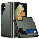 For Samsung Galaxy S24 Ultra Case TPU+PC Phone Cover with Card Holder