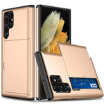 For Samsung Galaxy S24 Ultra Case TPU+PC Phone Cover with Card Holder