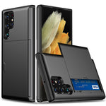 For Samsung Galaxy S24 Ultra Case TPU+PC Phone Cover with Card Holder