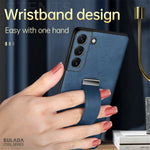 SULADA Fashion Series til Samsung Galaxy S24, stødsikkert mobilcover med støttefunktion og håndledsrem