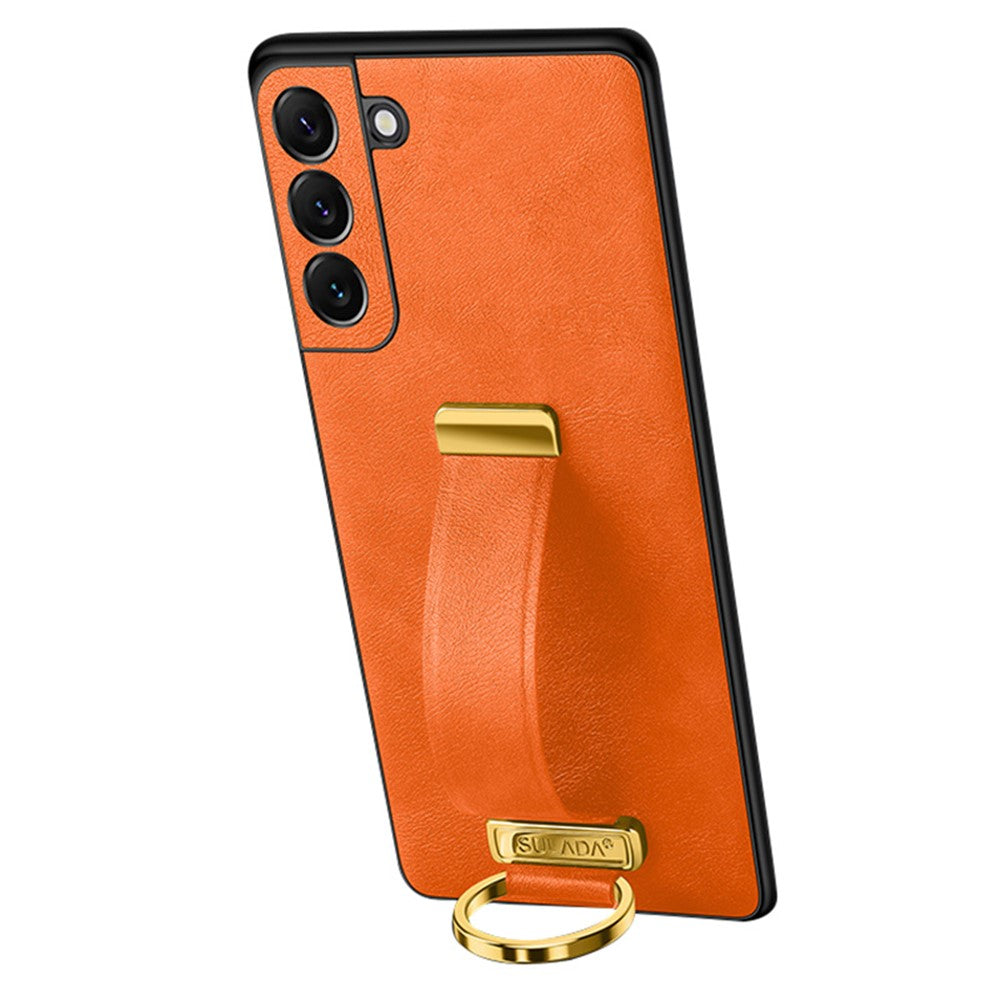 SULADA Fashion Series til Samsung Galaxy S24, stødsikkert mobilcover med støttefunktion og håndledsrem