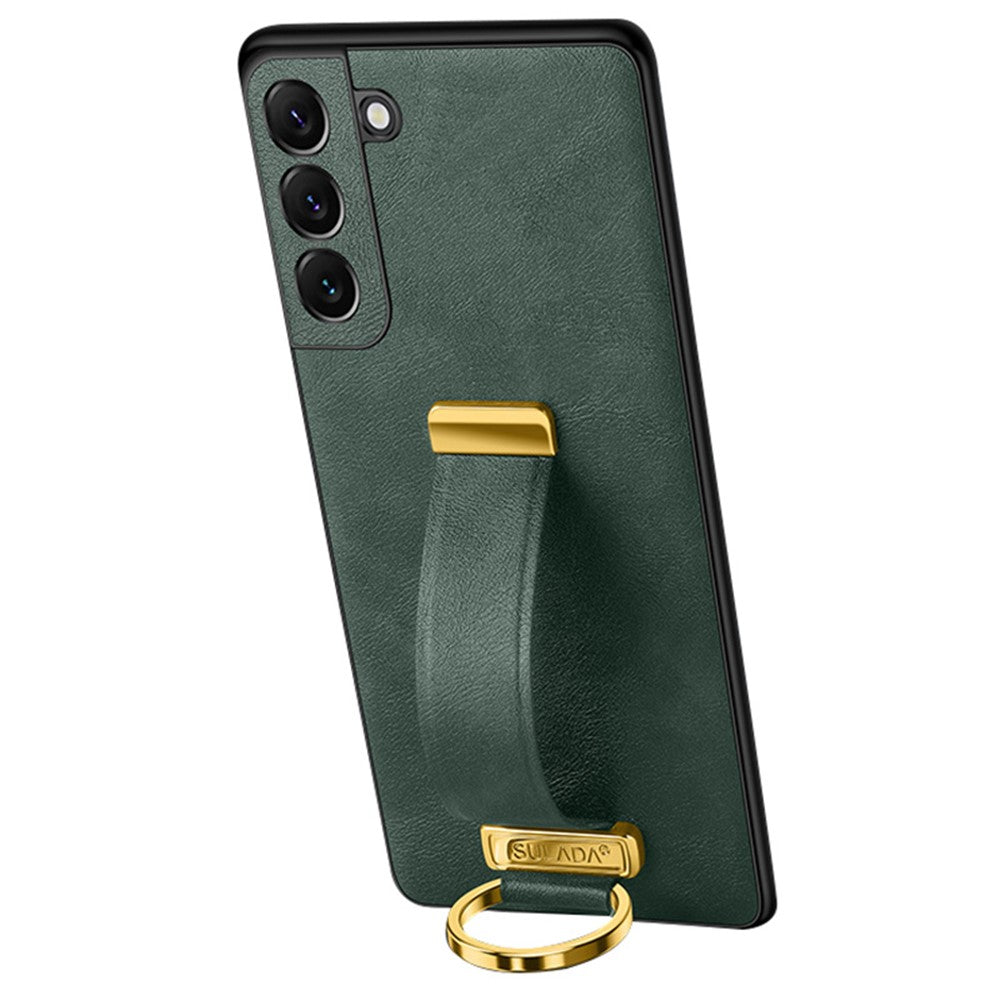 SULADA Fashion Series til Samsung Galaxy S24, stødsikkert mobilcover med støttefunktion og håndledsrem