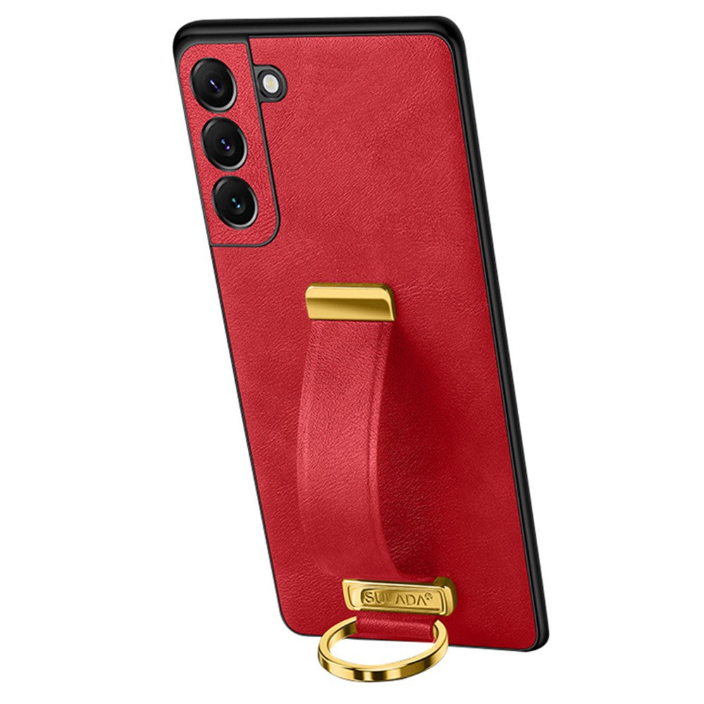 SULADA Fashion Series til Samsung Galaxy S24, stødsikkert mobilcover med støttefunktion og håndledsrem