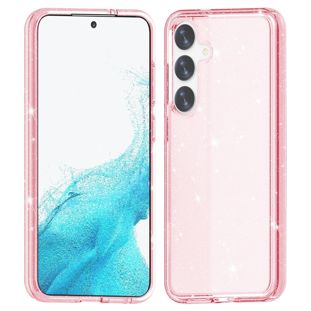 For Samsung Galaxy S24 Case Anti-scratch Sparkly Glitter Phone Cover