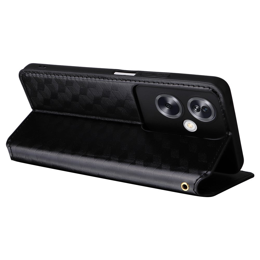 Oppo A79 5G / A2 5G / OnePlus Nord N30 SE 5G magnetisk mobilcover i PU-læder med pung