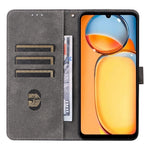 Xiaomi Poco C65 4G / Redmi 13C 4G Mobilskal med Rem PU Läder RFID Blockerande Fodral