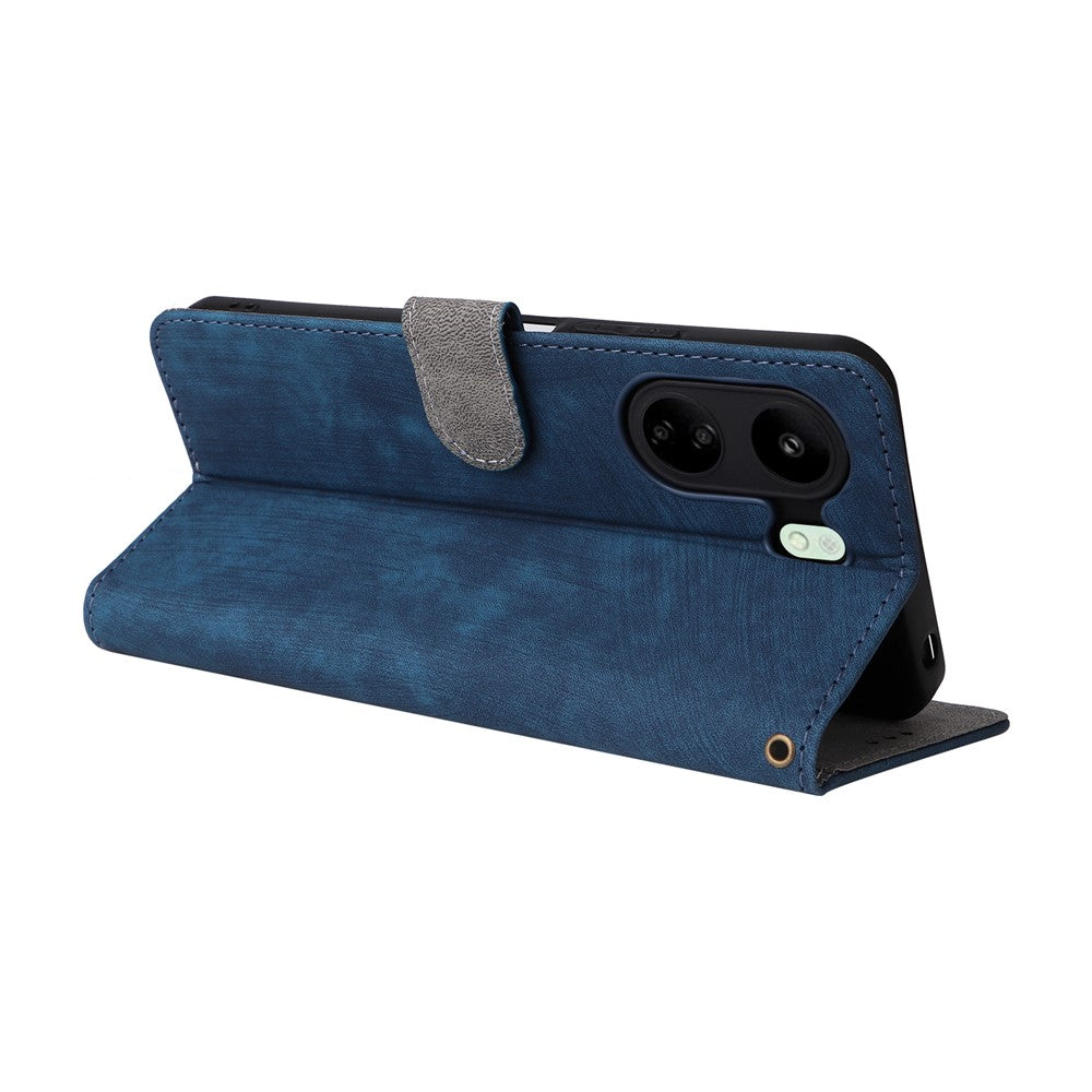 Xiaomi Poco C65 4G / Redmi 13C 4G Mobilskal med Rem PU Läder RFID Blockerande Fodral