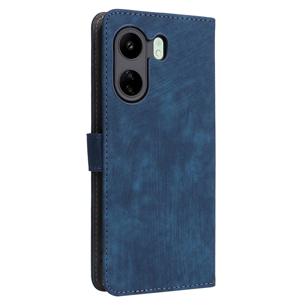 Xiaomi Poco C65 4G / Redmi 13C 4G Mobilskal med Rem PU Läder RFID Blockerande Fodral