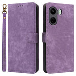 Xiaomi Poco C65 4G / Redmi 13C 4G Mobilskal med Rem PU Läder RFID Blockerande Fodral