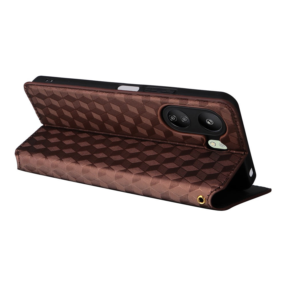 For Xiaomi Poco C65 4G / Redmi 13C 4G Cell Phone Cases Leather Wallet Imprinted Flip Cover