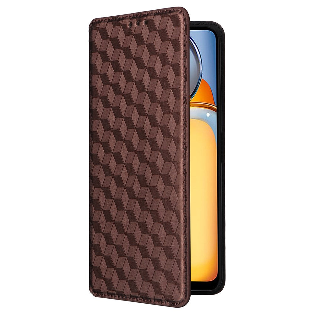 For Xiaomi Poco C65 4G / Redmi 13C 4G Cell Phone Cases Leather Wallet Imprinted Flip Cover