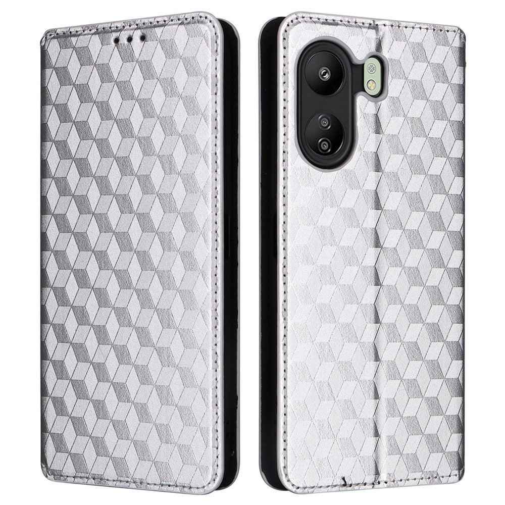 For Xiaomi Poco C65 4G / Redmi 13C 4G Cell Phone Cases Leather Wallet Imprinted Flip Cover