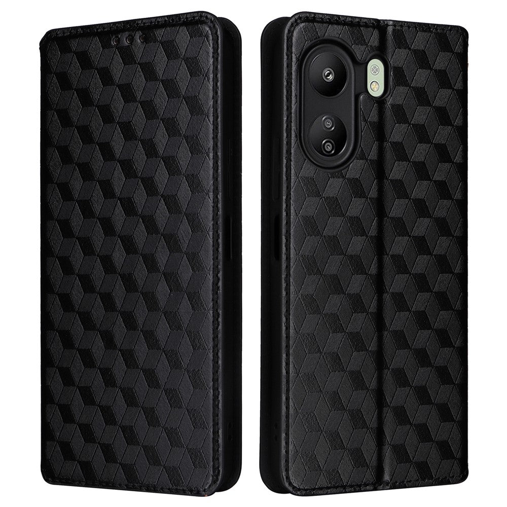 For Xiaomi Poco C65 4G / Redmi 13C 4G Cell Phone Cases Leather Wallet Imprinted Flip Cover