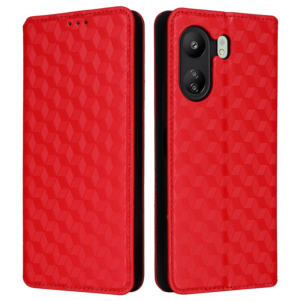 For Xiaomi Poco C65 4G / Redmi 13C 4G Cell Phone Cases Leather Wallet Imprinted Flip Cover