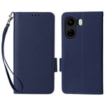 For Xiaomi Poco C65 4G / Redmi 13C 4G Cover PU Leather Wallet Cell Phone Case with Strap