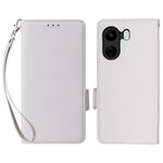 For Xiaomi Poco C65 4G / Redmi 13C 4G Cover PU Leather Wallet Cell Phone Case with Strap