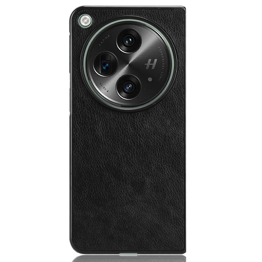 For OnePlus Open Case Litchi Texture Protective PU+PC Phone Cover