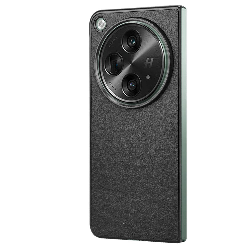 For OnePlus Open Case Litchi Texture Protective PU+PC Phone Cover