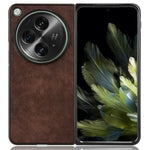 For OnePlus Open Case Litchi Texture Protective PU+PC Phone Cover
