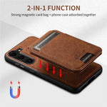 SUTENI H16 För Samsung Galaxy S23 Magnetiskt Avtagbart PU+TPU Fallskyddande Mobilskal