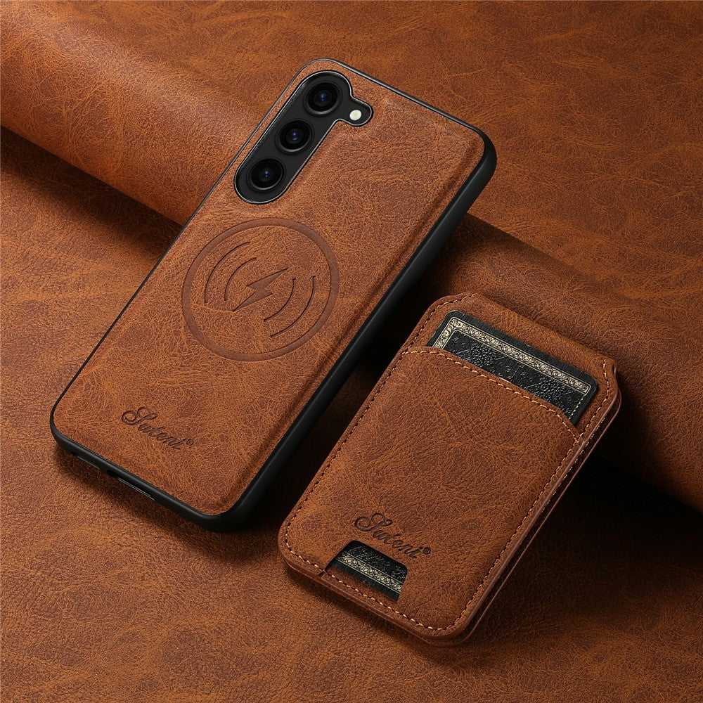 SUTENI H16 För Samsung Galaxy S23 Magnetiskt Avtagbart PU+TPU Fallskyddande Mobilskal