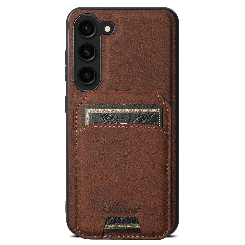 SUTENI H16 För Samsung Galaxy S23 Magnetiskt Avtagbart PU+TPU Fallskyddande Mobilskal