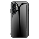 Hærdet glas + TPU telefoncover til Samsung Galaxy A05s 4G telefoncover med kulfibertekstur