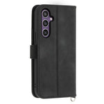 For Samsung Galaxy S24 Case Multiple Card Slots Leather Stand Cover with Straps