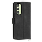 Samsung Galaxy A25 5G (Global) (161,0 x 76,5 x 8,3 mm) fodral i läder med blommönster och remmar