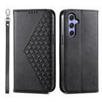 For Samsung Galaxy A25 5G (Global) (161.0 x 76.5 x 8.3mm) Case Calf Texture Imprinted Rhombus Pattern Phone Cover