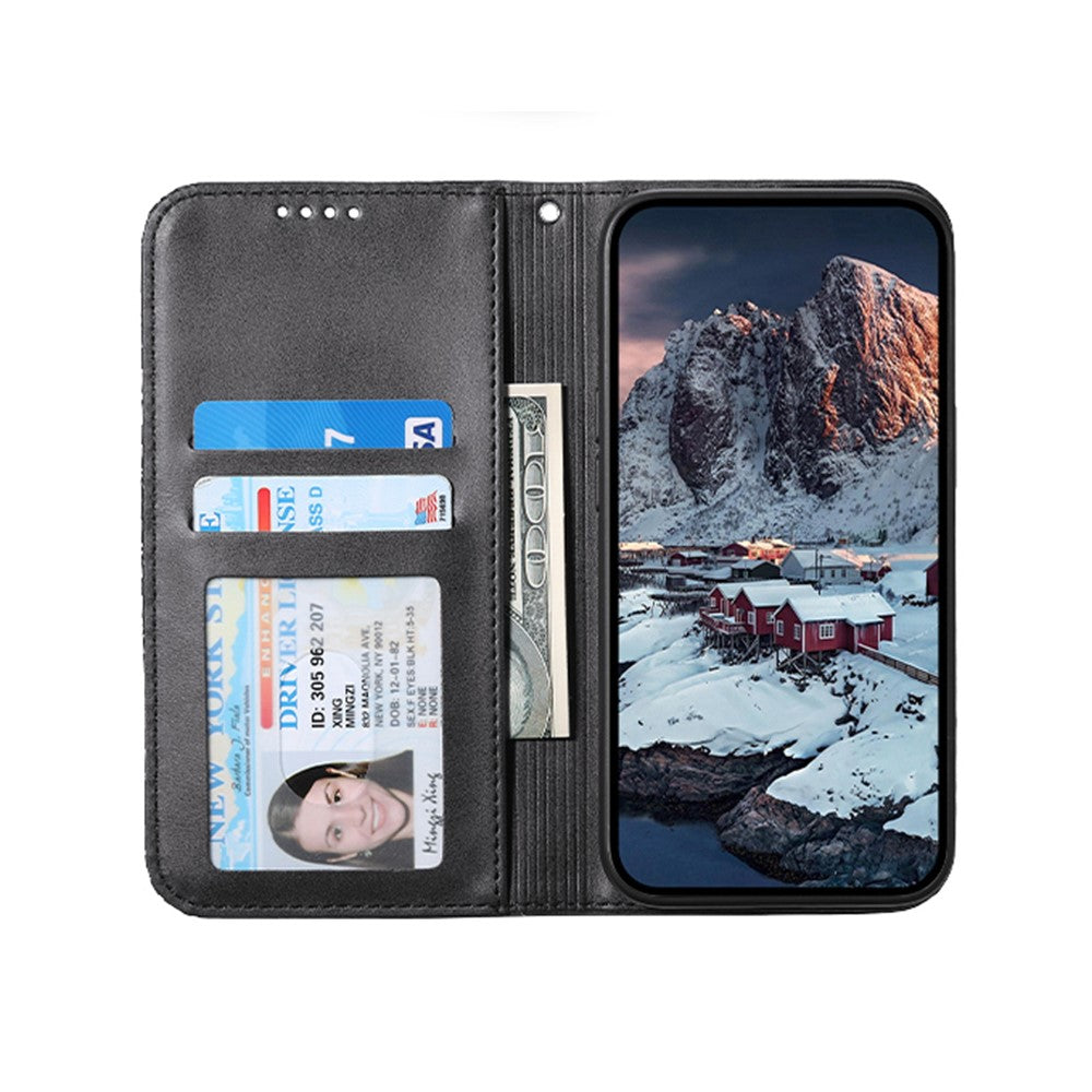 For Samsung Galaxy A25 5G (Global) (161.0 x 76.5 x 8.3mm) Case Calf Texture Imprinted Rhombus Pattern Phone Cover