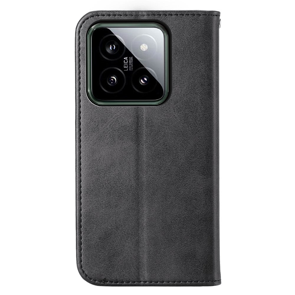 For Xiaomi 14 Phone Case Scratch-proof PU Leather Imprinted Wallet Cover