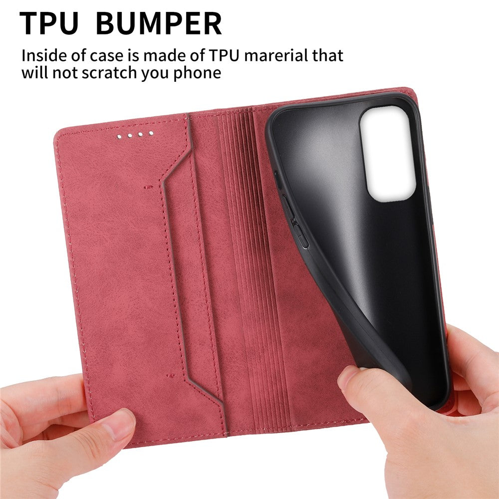 DF-05 til Samsung Galaxy A25 5G (Global) (161,0 x 76,5 x 8,3 mm) Mobiltelefonetui RFID-blokerende PU-læder stand-cover