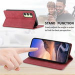 DF-05 til Samsung Galaxy A25 5G (Global) (161,0 x 76,5 x 8,3 mm) Mobiltelefonetui RFID-blokerende PU-læder stand-cover