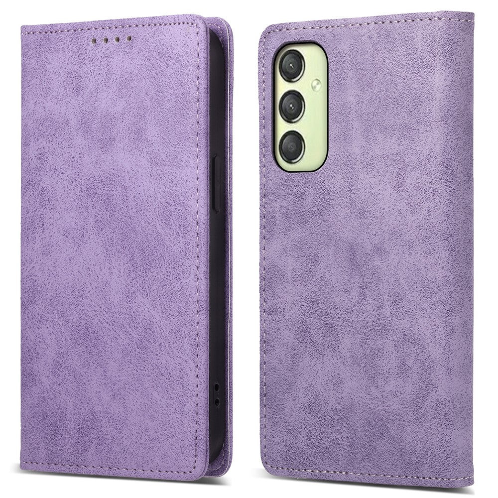 DF-05 til Samsung Galaxy A25 5G (Global) (161,0 x 76,5 x 8,3 mm) Mobiltelefonetui RFID-blokerende PU-læder stand-cover