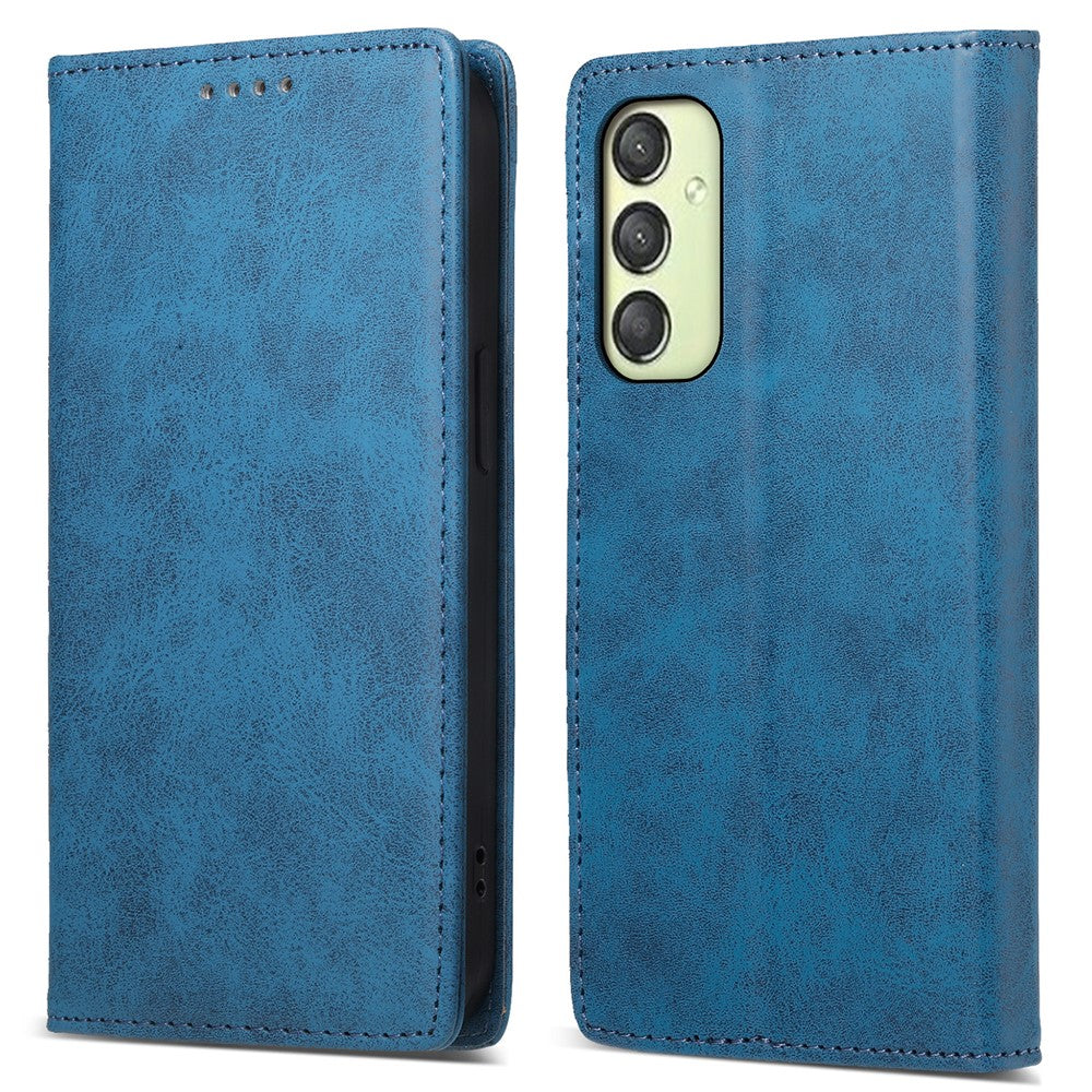 DF-05 til Samsung Galaxy A25 5G (Global) (161,0 x 76,5 x 8,3 mm) Mobiltelefonetui RFID-blokerende PU-læder stand-cover