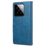 DF-05 Retro RFID Blocking Phone Shell for Xiaomi 14 Case Phone Stand Cover PU Leather Wallet