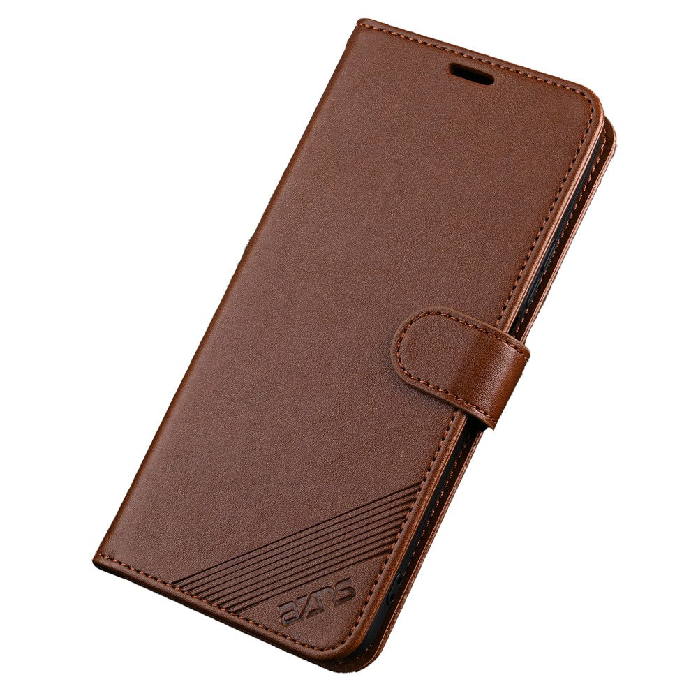 AZNS For Honor Play 50 Plus 5G Cover Anti-fald TPU+PU Læder Pung Smartphone Cover