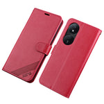 AZNS For Honor Play 50 Plus 5G Cover Anti-fald TPU+PU Læder Pung Smartphone Cover