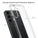 For Samsung Galaxy S24+ Clear Phone Cases Anti-scratch Acrylic+TPU Back Cover