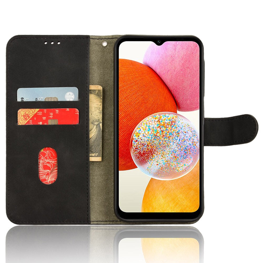 Til Samsung Galaxy A15 4G Telefoncover TPU+PU Læder Skin-touch Følelse Stander Telefoncover
