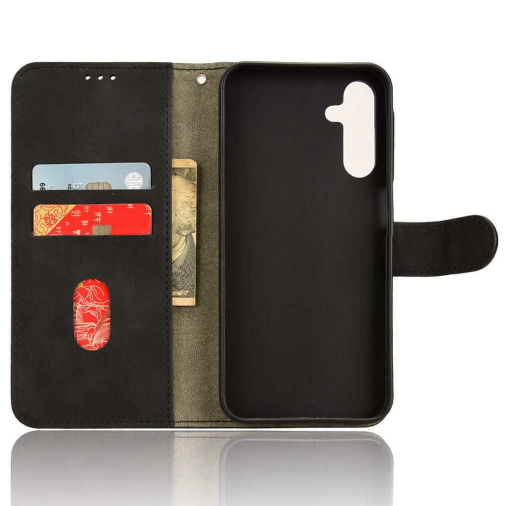 Til Samsung Galaxy A15 4G Telefoncover TPU+PU Læder Skin-touch Følelse Stander Telefoncover