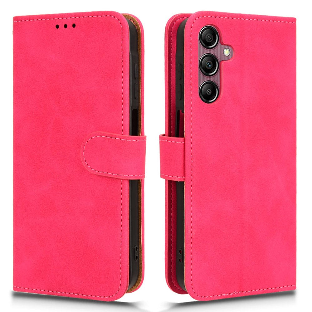 Til Samsung Galaxy A15 4G Telefoncover TPU+PU Læder Skin-touch Følelse Stander Telefoncover