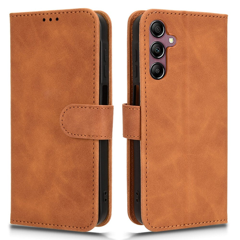 Til Samsung Galaxy A15 4G Telefoncover TPU+PU Læder Skin-touch Følelse Stander Telefoncover